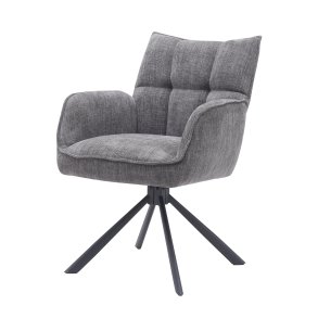 Select Marilla III drejestol, m. armln - grafit polyester