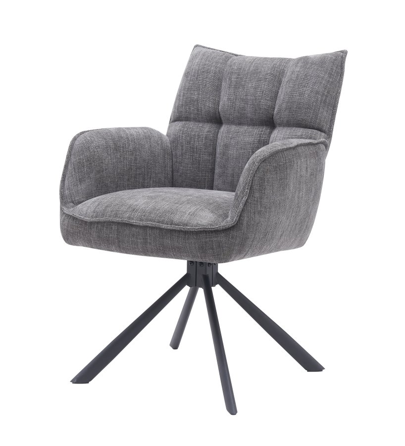 Select Marilla III drejestol, m. armln - grafit polyester