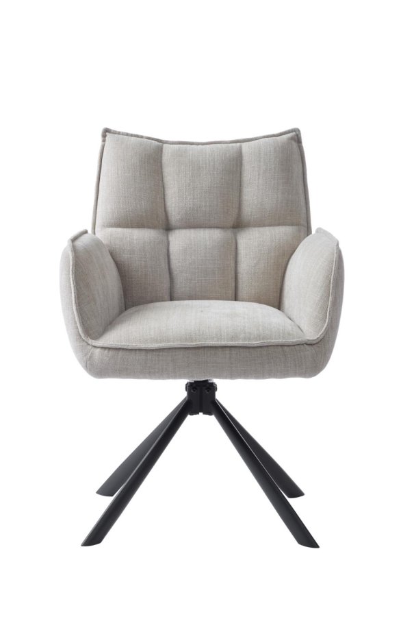 Select Marilla III drejestol, m. armln - linned polyester