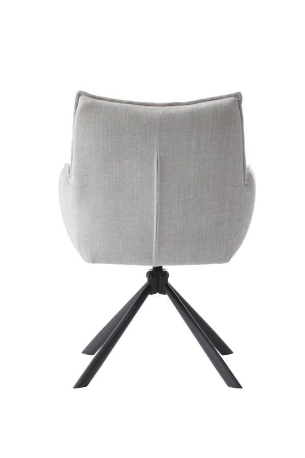 Select Marilla III drejestol, m. armln - linned polyester