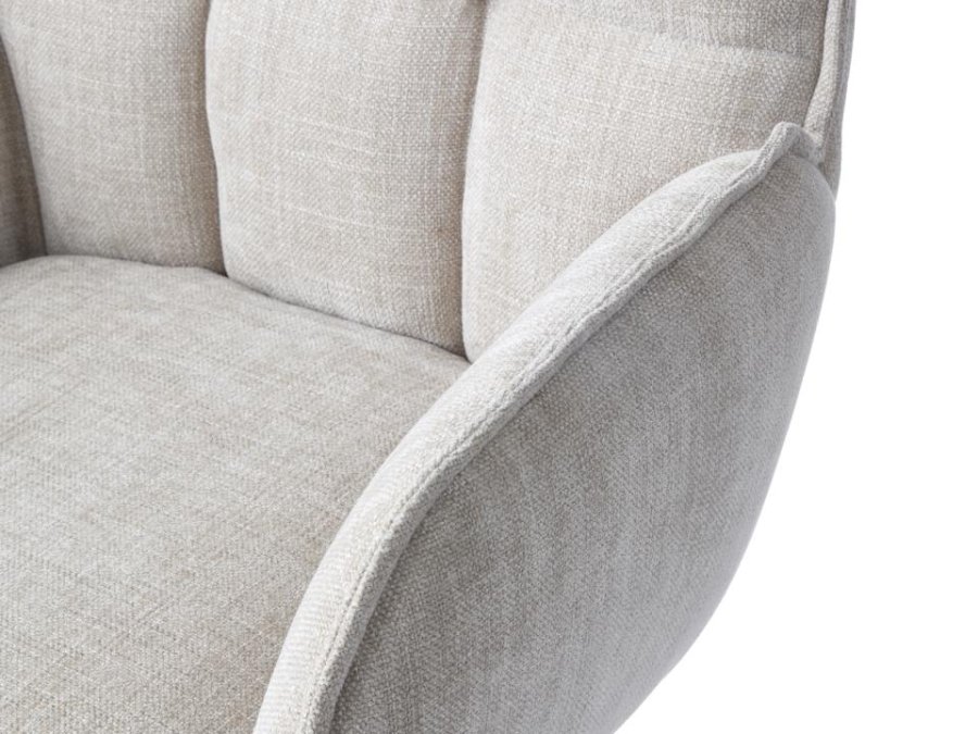 Select Marilla III drejestol, m. armln - linned polyester