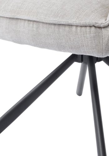 Select Marilla III drejestol, m. armln - linned polyester