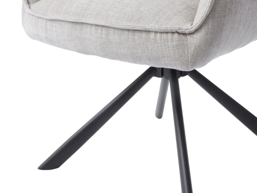 Select Marilla III drejestol, m. armln - linned polyester