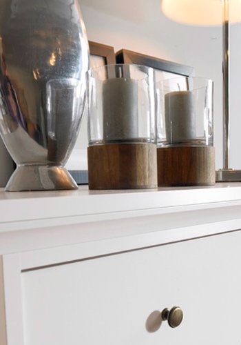 TVILUM Paris kommode - hvid tr, m. 4 skuffer