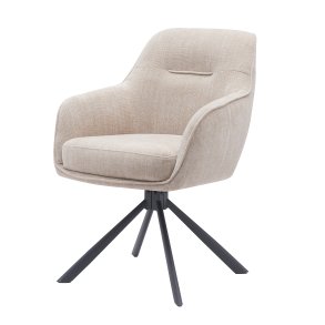 Select Avola III drejestol, m. armln - linned polyester