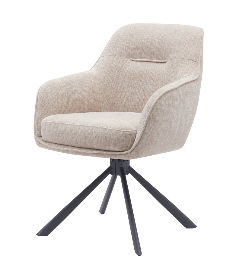 Select Avola III drejestol, m. armln - linned polyester