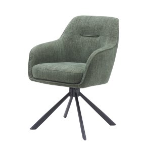 Select Avola III drejestol, m. armln - skovgrn polyester