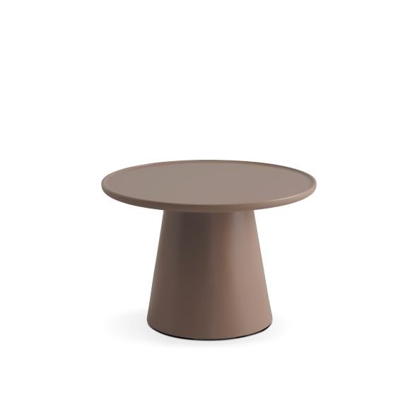 Fraser sofabord, rund - lys kaffe MDF (60)