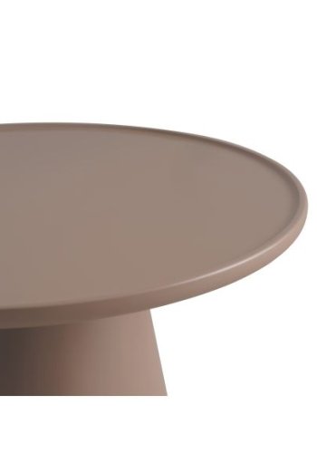 Fraser sofabord, rund - lys kaffe MDF (60)