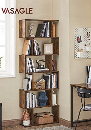 VASAGLE kubedisplay bogreol og rumdeler - brun spnplade