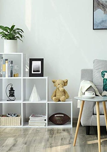 VASAGLE bogreol, m. 6 rum - hvid spnplade