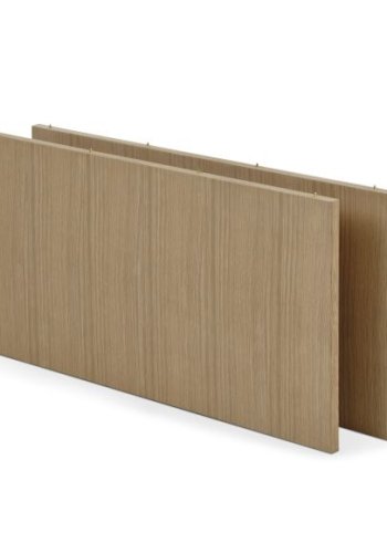 Sydney spisebord, m. 2 tillgsplader - natur egefinér og natur eg (95x220/320)