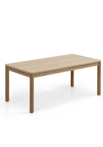 Sydney sofabord, rektangulr - natur egefinér og egetr (120x60)