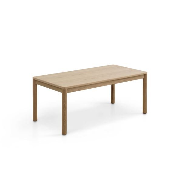 Sydney sofabord, rektangulr - natur egefinér og egetr (120x60)