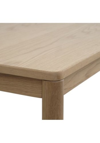 Sydney sofabord, rektangulr - natur egefinér og egetr (120x60)