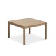 Sydney sofabord, kvadratisk - natur egefinér og egetr (80x80)