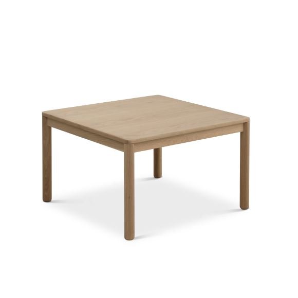 Sydney sofabord, kvadratisk - natur egefinér og egetr (80x80)
