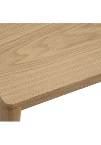 Sydney sofabord, kvadratisk - natur egefinér og egetr (80x80)