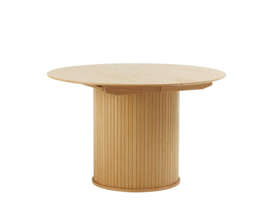 Nola spisebord, m. udtrk - natur egefinér (120-167)