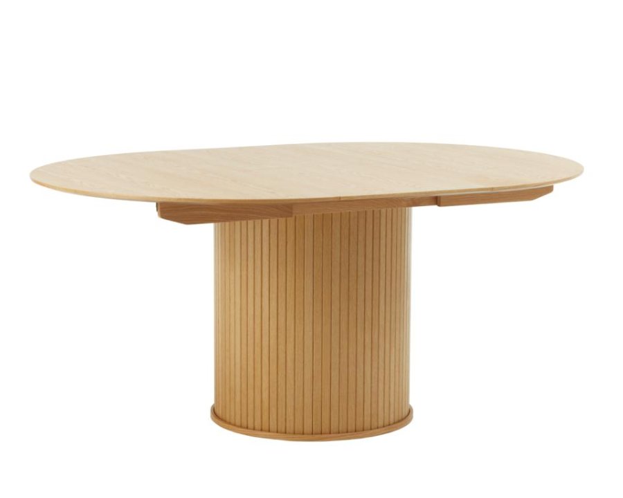 Nola spisebord, m. udtrk - natur egefinér (120-167)