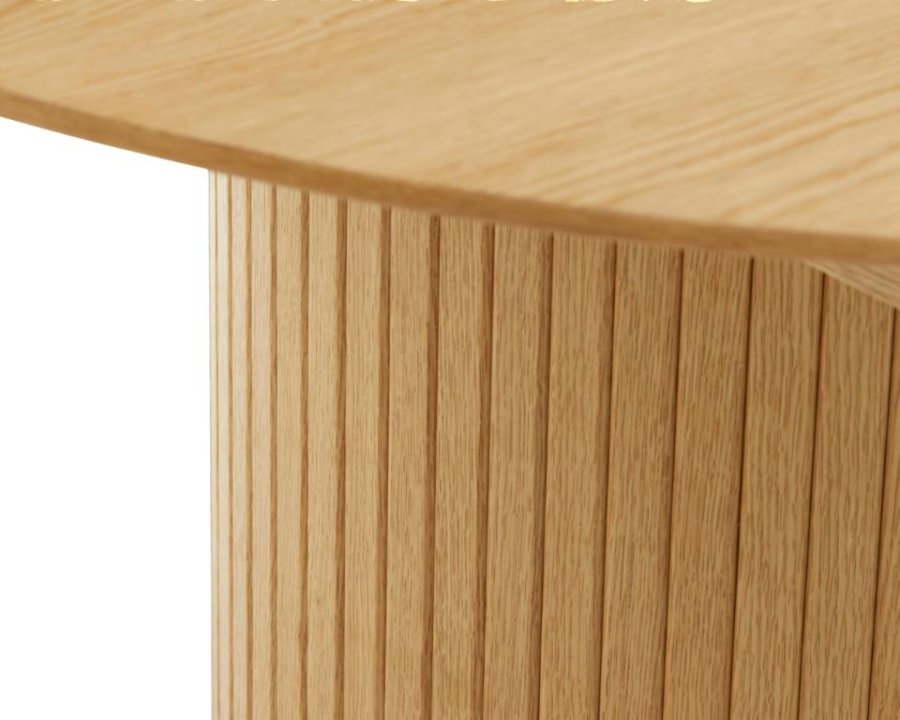 Nola spisebord, m. udtrk - natur egefinér (120-167)