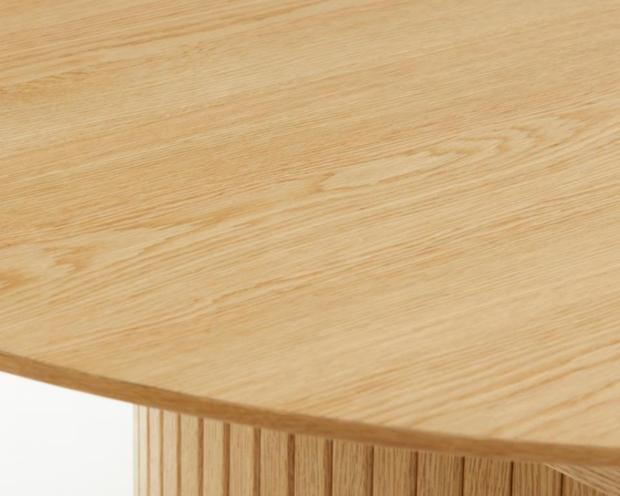 Nola spisebord, m. udtrk - natur egefinér (120-167)
