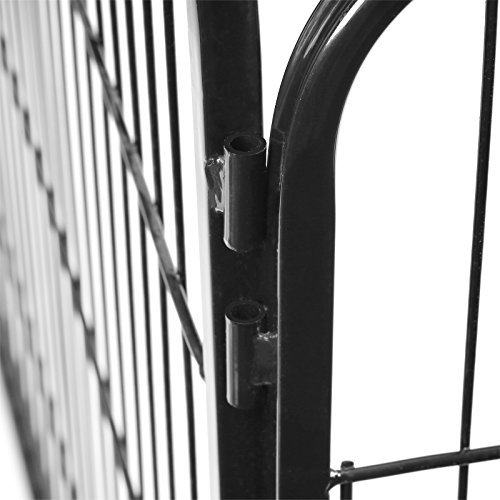 FEANDREA kravlegrd til kledyr, hunde, kaniner og smdyr, til inde og ude brug - sort jern