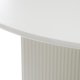 Palma spisebord, rund - greige MDF (110)