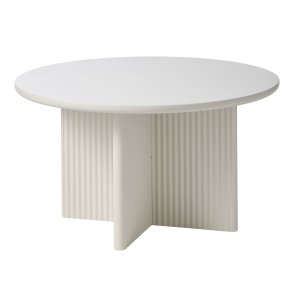 Palma sofabord, rund - greige MDF (80)