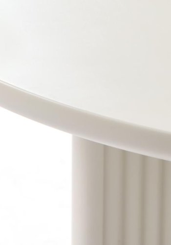 Palma sofabord, rund - greige MDF (80)