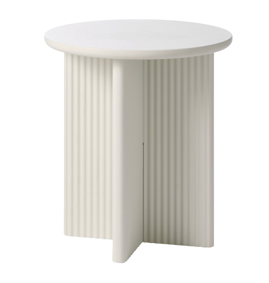 Palma sidebord, rund - greige MDF (50)