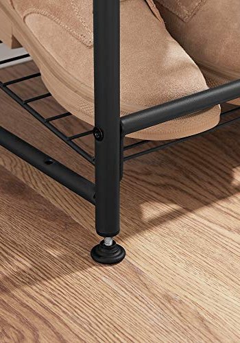 SONGMICS skohylde, m. 4 hylder, til 16 par sko - sort stl