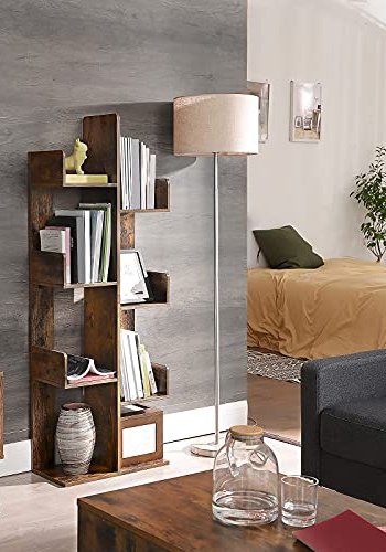 VASAGLE bogreol, m. 8 rum - rustik brun spnplade