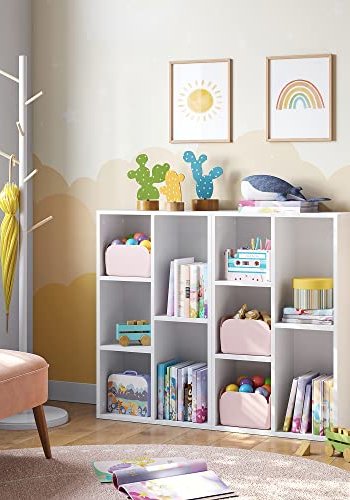 VASAGLE bogreol, m. 5 rum - hvid spnplade