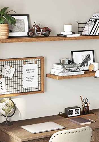 VASAGLE svvehylde, rektangulr - brun MDF (L:60cm)