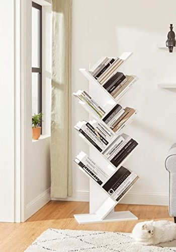 VASAGLE Tree bogreol - hvid spnplade