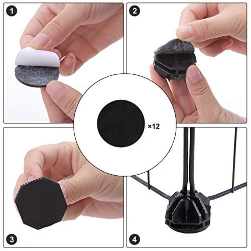 SONGMICS kravlegrd til kledyr, hamster, marsvin, sm dyr - sort metal