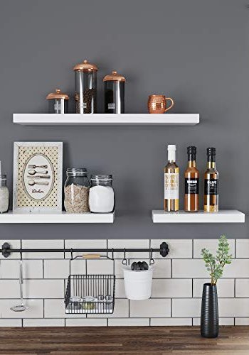 VASAGLE svvehylde - hvid MDF (B:80)