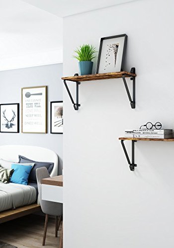 VASAGLE vghylde - brun spnplade og sort stl (st med 2)