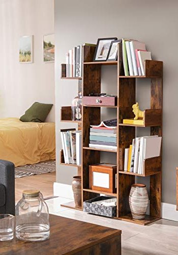 VASAGLE bogreol, m. 13 rum - rustik brun spnplade