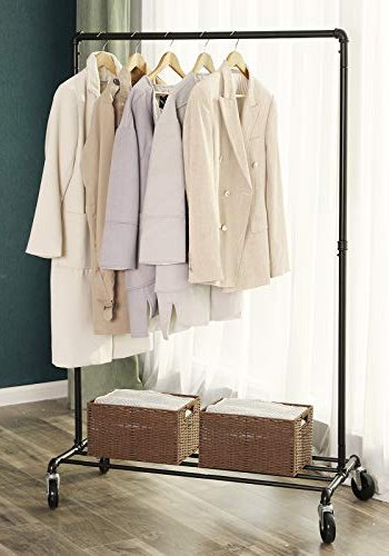 SONGMICS Heavy Duty tjstativ, m. 1 hylde og hjul - sort stl