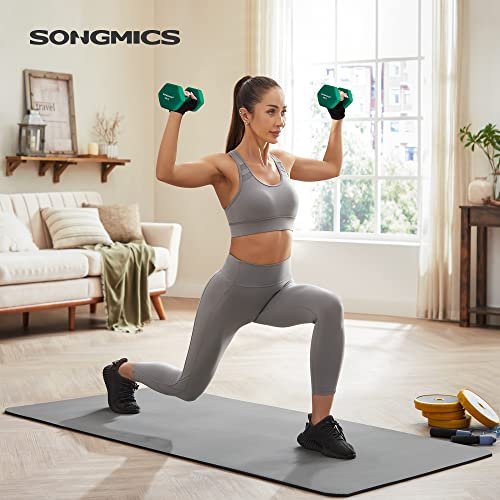 SONGMICS hndvgt 4 kg, vandtt og skridsikker - grn neopren stbejern (st med 2)