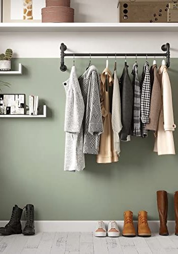 SONGMICS vghngt tjstang - sort jern (st med 2)