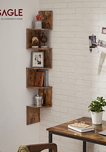 VASAGLE hjrnehylde - rustik brun spnplade