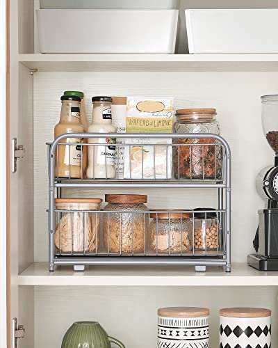 SONGMICS organizer 2 udtrksskuffer til skabe, stabelbar - slv stl