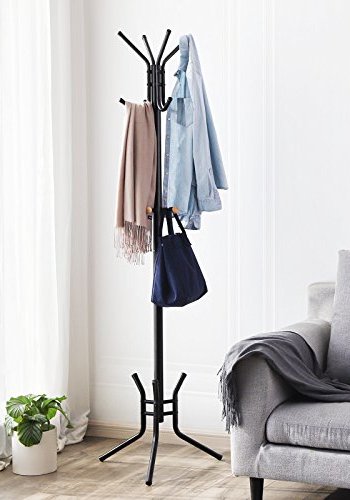 SONGMICS stumtjener, m. 12 knager - sort jern