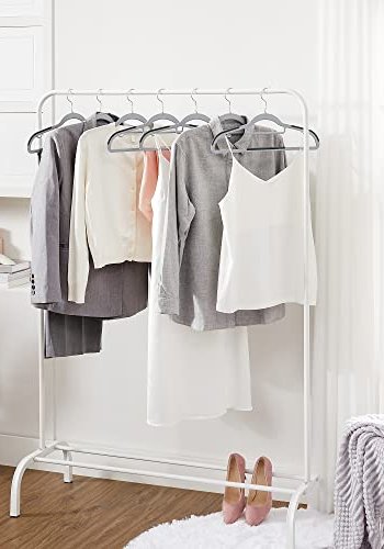 SONGMICS tjbjler, skridsikre, slv 360° drejekrog - lysegr og mrkegr plastik (st med 30)