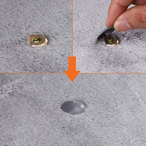 FEANDREA kradsetr, 4 niveauer, 1 liggestol, 1 hule, 1 kurv - lysegr plys