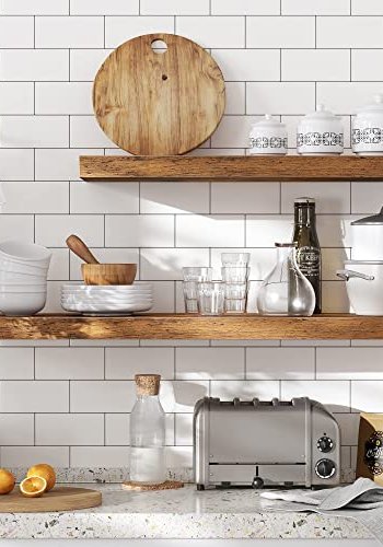 VASAGLE svvehylde, rektangulr - brun MDF (L:60cm)