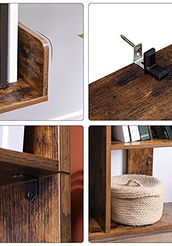 VASAGLE bogreol, m. 13 rum - rustik brun spnplade